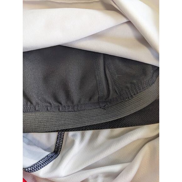 SOAS Womens Size Large Running Tri Tank White Racerback Cycling Pockets - Picture 12 of 14